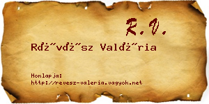 Révész Valéria névjegykártya